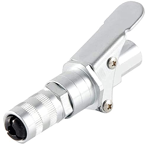 G acoplador de pistola de grasa, acoplamiento especial de boquilla para pistola de grasa, acoplador de grasa de alta presión tipo abrazadera de liberación rápida Cover