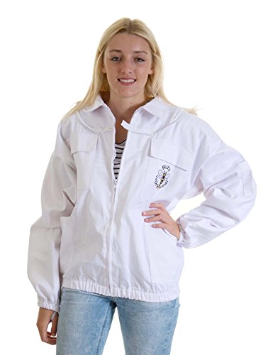 Giacca da apicoltura con chiusura lampo e