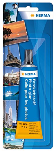 Preisvergleich Produktbild Herma 1250 Fotokleber transparent, wasserfest, säurefrei, Inhalt 35g, 1 Tube Fotoklebstoff