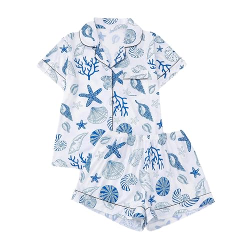 Ensemble de vêtements de nuit d'été respirant et pyjama boutonné