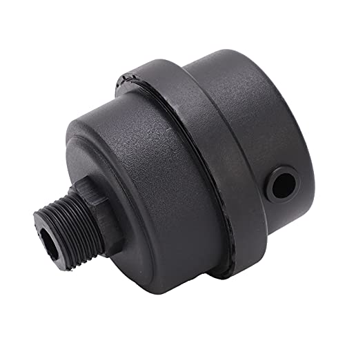 Silenciador de filtro de admisión de compresor de aire de plástico con rosca G1/2, sin aceite, conector de 1/2 pulgada, 58 x 50 x 24 mm