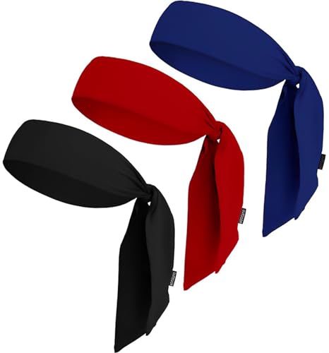 Image of OutdoorEssentials Tie Headband - Sweat-Wicking Running Headband - Hair Control Head Tie - Ninja Costume Accessories
