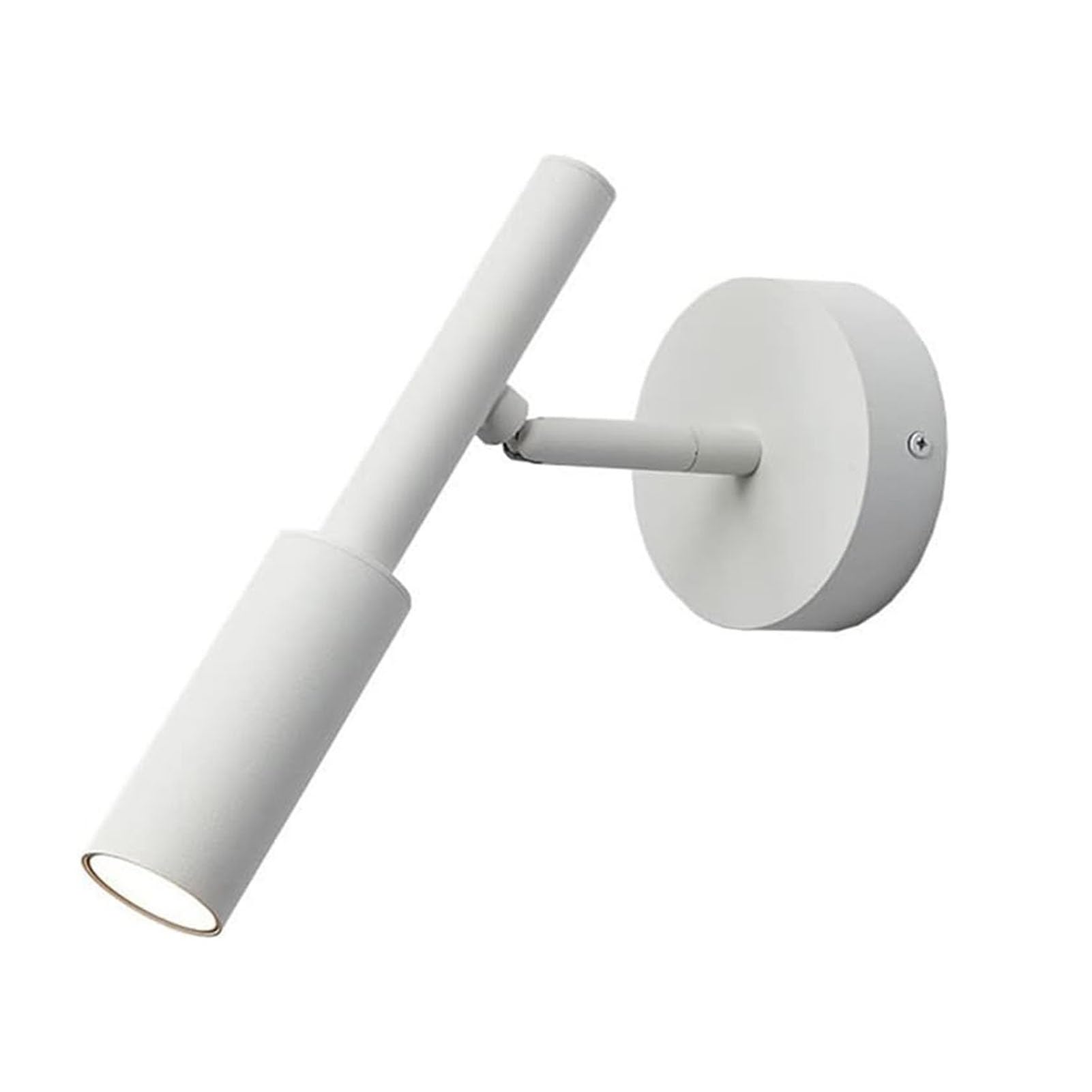 JOUFNING Wall Sconce 5W - 350° Rotatable Aluminum LED Wall Lamp, Decorative Wall Sconce Light Fixtures, 3000K Warm White for Living Room Bedroom Hallway(White)