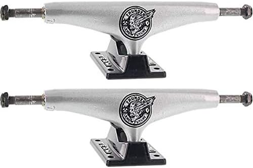 Thunder Trucks Screaming Mainline II Gun Metal / Black / Silver Skateboard Trucks OG Team Baseplates - 151mm Hanger 8.75" Axle (Set of 2)