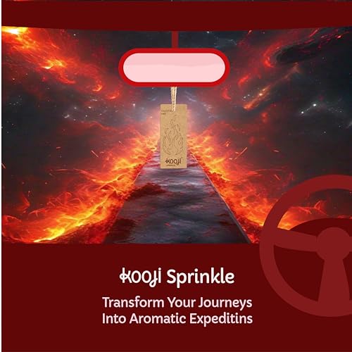 Image of KOOJI Sprinkle - Car & Home Perfumes - Celestial Fire 30 ML | Premium Freshener - Spicy Smoky Cinnamon & Floral Accords | Natural & Vegan Ingredients | Long-Lasting Aroma - Up to 60 Days