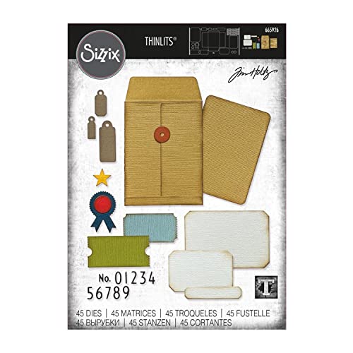 Sizzix Set di Fustelle Thinlits 45PK Collector da