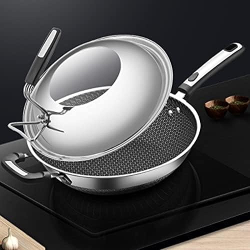 Wok multiuso de acero inoxidable antiadherente 32 cm miniatura 4