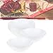 Disposable Plastic Plates with Rim Design, Organic Round Dinnerware Bulk Order for Wedding, Birthday & All Occasions (White, 6 oz Dessert Bowls (120 Bowls))