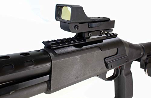 Trinity red dot Sight and Rail Mount for Remington 870 Pump 12 ga Base Tactical Optics Mount Adapter Hunting Accessory Aluminum Black Picatinny Weaver Adapter. - TRINITY SUPPLY