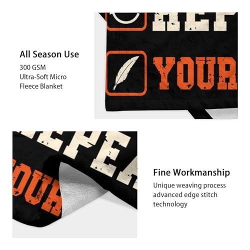 Mercuryelf Custom Basketball Throw Blanket - Soft, Fuzzy & Warm - 60x80 Inches Flannel Blankets for Bed, Couch - Black Sports Funny Throws Gift for Men, Women