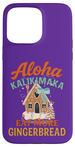 Mele Kalikimaka Eat More Gingerbread XMAS Christmas スマホケース iPhone 15 Pro Max 用
