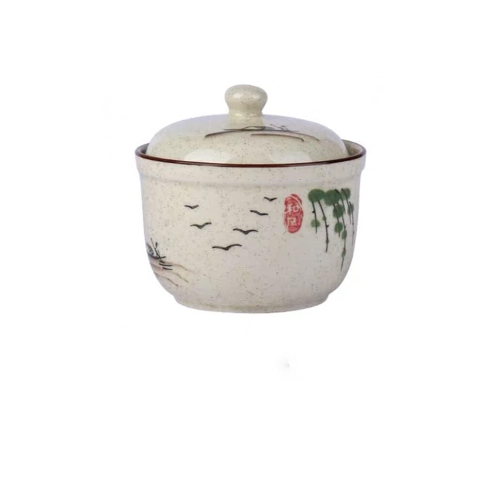 Vintage Ceramic Spice Box with Dustproof Lid – Salt and Pepper Shaker for Kitchen, Restaurant, Dining Room | Decorative Jar Storage Organization