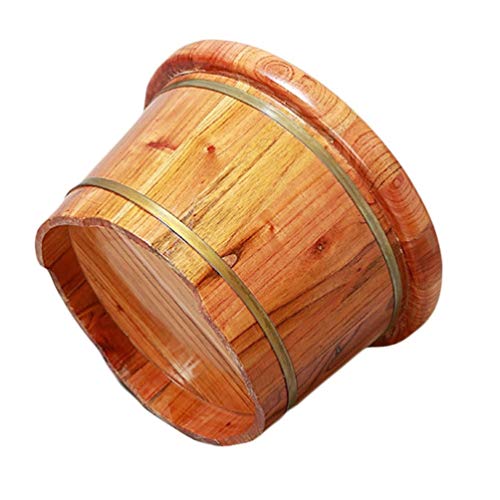 Cubeta de madera para baño de pies con masaje miniatura 5