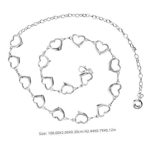 Waist Chain for Women Elegant Heart Chain Design Versatile Accessory Outfit for Jeans Evening Gowns to Highlight Curves2