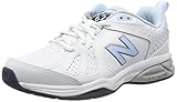 Material exterior: Cuero New Balance 624v5, Zapatillas Deportivas para Interior para Mujer, Blanco (White White), 38 EU