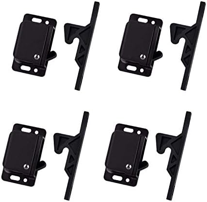 ACIMONE 4 Pack Cabinet Door Latch/RV Drawer Latches, 8 Pull Force Latch, Holder for Home/RV Cabinet with Mounting Screws, Perfect for RV, Camper, Motorhome, Trailor, OEM Replacement