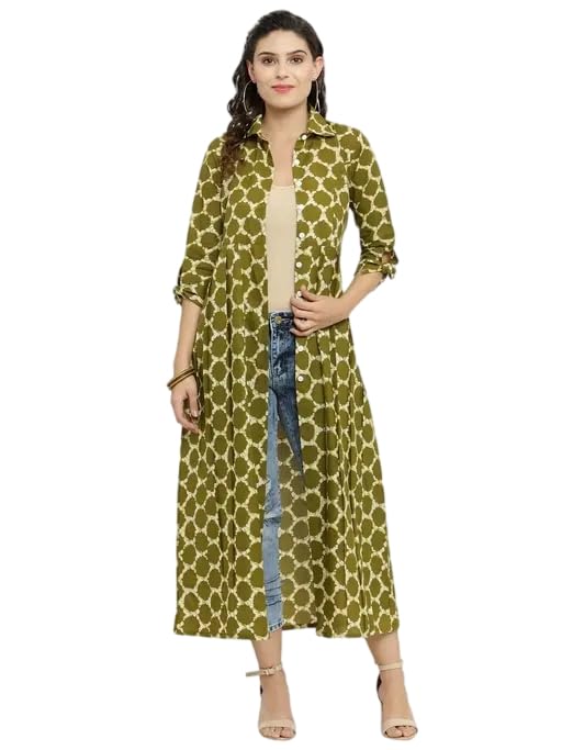 indibelle Women Casual Lightweight Cotton Ethnic Printed Long Shrug-picture-13