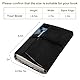 Leinwand buchumschlag,Einstellbare Buchabdeckung für Hardcover, weiche Buchumschläge, Waschbare Buch Protector Buch Cover für Taschenbuch Romane,Geschenke für Buchliebhaber (Schwarz, 8.5X4.25 Zoll)