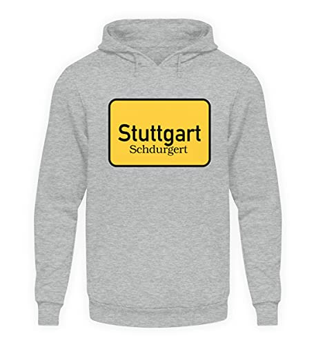 Sweat à capuche Stuttgart gris sport taille S pour homme et femme