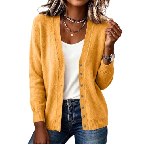 Cardigan Sweaters for Women V Neck Long Sleeve Knit Cardigans Shrug - image 1