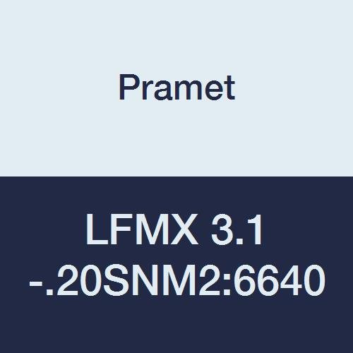 LFMX 3.1-.20SNM2:6640 Carbide Steel and Stainless Steel Geometry Indexable Part Off and Grooving Insert, Overall Width 0.122", 1" Cutting Edge, PVD, 90 Degree Rectangle, Gold (Pack of 10)