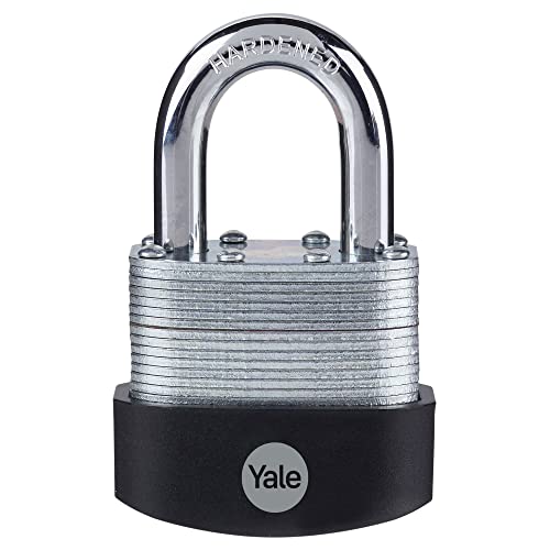 Image of Yale - Y125B /50 /129 /1 High Security 50mm Laminated Steel Padlock - Open Hardened Steel Shackle - 3 Keys