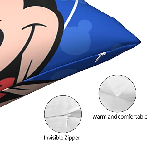 Wowusuo Cute Pillowcases Cartoon Kids Queen Size Pillow Cases Set Of 2 Standard Size Double Sided Pillow Cover 20X30 Inch One Size #TOP4