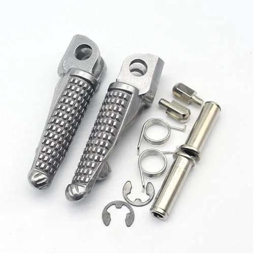 �o�C�N �X�e�b�v �p ZX6R ZX636 ZX9R ZX10R ZX14 ZX-14 Z750 Z1000 ZZR1200 GTR1400 ZZR1400 ER6N �I�[�g�o�C�t�����g���A�t�b�g���X�g�t�b�g�y�O(Silver Front)