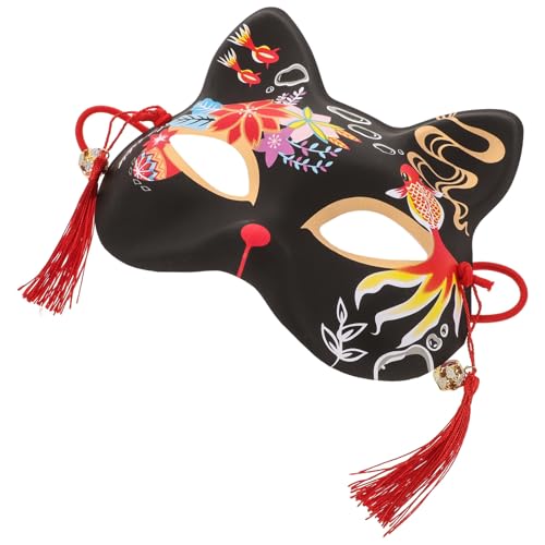 Masque chat kabuki pour votre costume de cosplay lors du prochain bal masqué d'Halloween