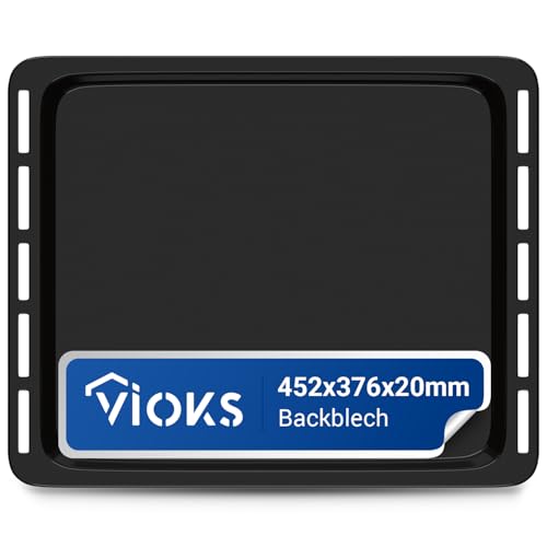 VIOKS Backblech Emailliert Backofen Ersatz für Whirlpol 481010657929