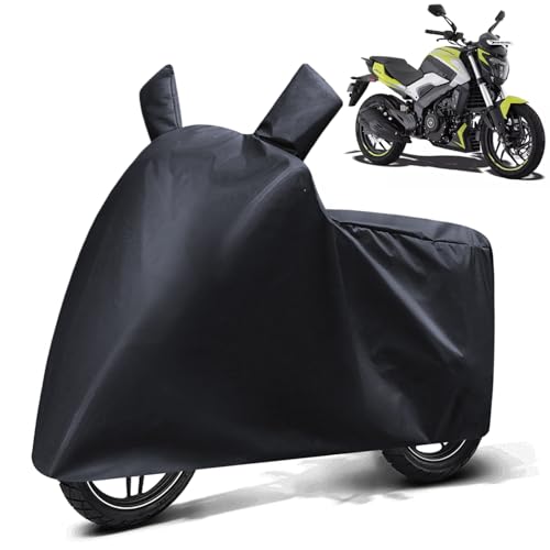 Image of FABTEC Waterproof Bike Body Cover Compatible with Bajaj Dominar 250, A3 (Black)