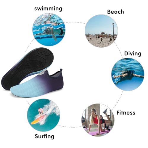 Image of Spesoul Womens Mens Water Shoes Quick Dry Beach Swim Shoes Barefoot Aqua Socks Outdoor Sand Socks for Pool River Diving