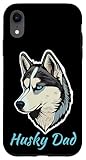 custodia per iphone xr husky dad proprietario di cani husky siberiano amante dei cani