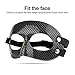 Fnacuody Basketball Training Mask Half Face Sports Mask Shatterproof Guard Adjustable Basketball Nose for Softball Football Wrestling(Black 2)