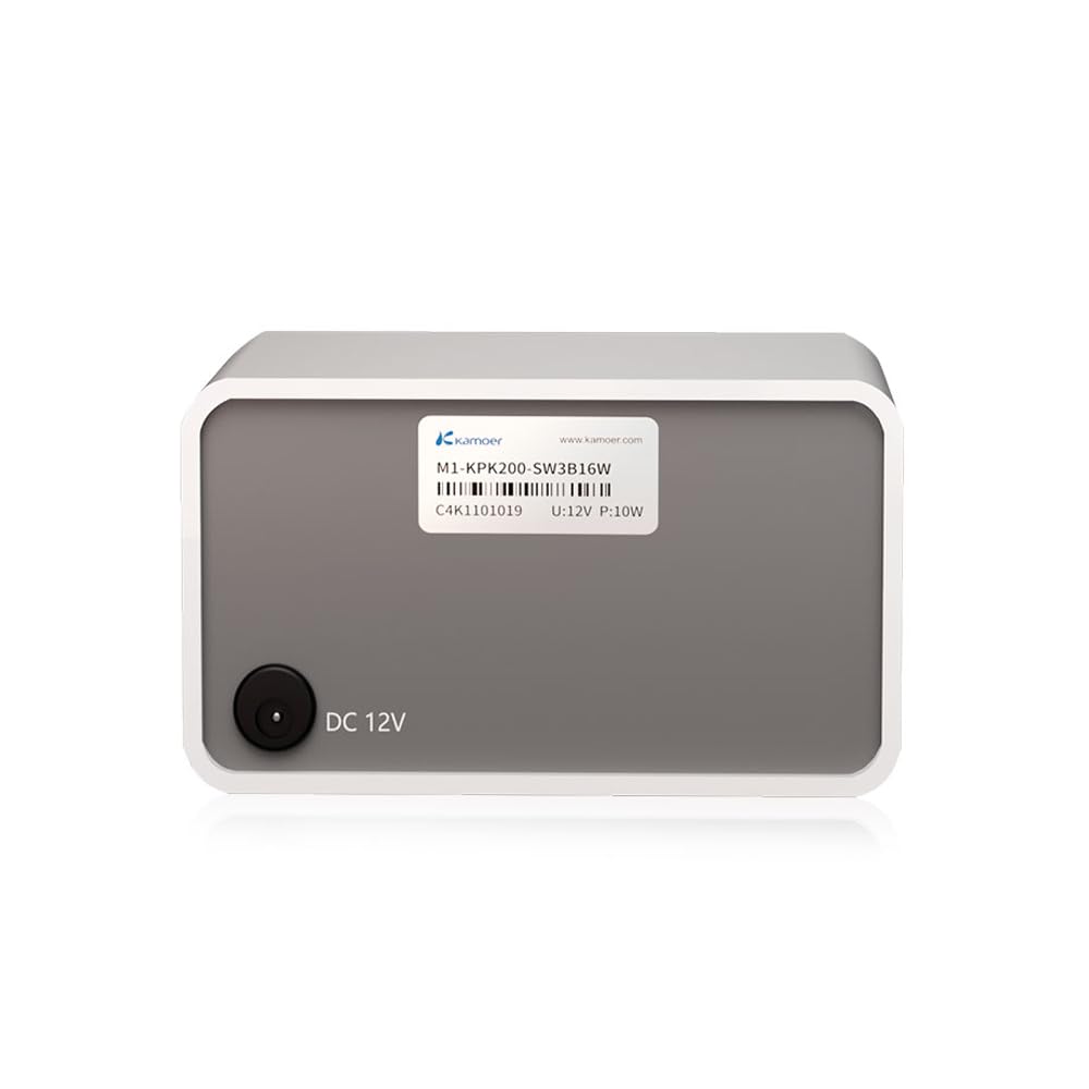 Kamoer M1-KPK200 petite pompe péristaltique 12V à faible débit 25-150ml/min | pompe doseuse de liquide à vitesse réglable pour laboratoire usine maison avec adaptateur secteur