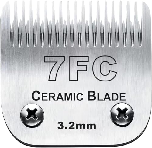 Dog Grooming Replacement Blades Compatible with Andis Oster and Wahl Clippers (7FC)