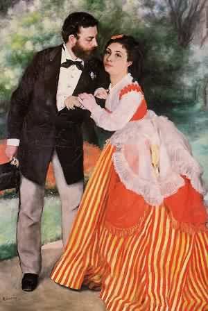 Peinture à l'huile Renoir Alfred Sisley, le cadeau idéal de 12 x 16 pouces pour amateurs d'art