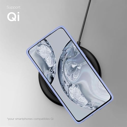 Coque Samsung S21 avec bords surélevés et double couche bleu