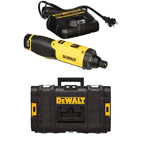 DEWALT DCF682N1 8V MAX Gyroscopic Inline Screwdriver with DEWALT DWST08201 Tough System Case, Small