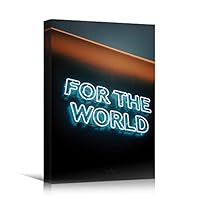 Canvas Wall Art Light Quotes Bedroom Industrial Inspirational Modern Art Multicolor Neon Photography Quotes Urban - 12x18 inches