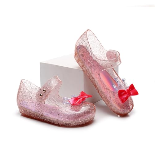 Toddler Jelly Sandals Kids Girl Cute Crown Bowknot Princess Mary Jane Shoes Birthday Dance Party Glitter Dress Sandal4