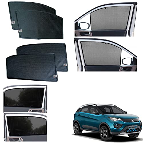 Image of WolkomHome car Fix Curtain Window Shades Half Curtains Sunshade for -nexon-ev