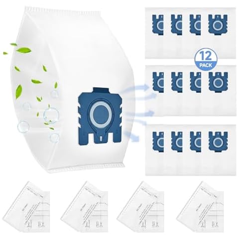 12 Pack Miele Compatible Vacuum Dust Bags Cover