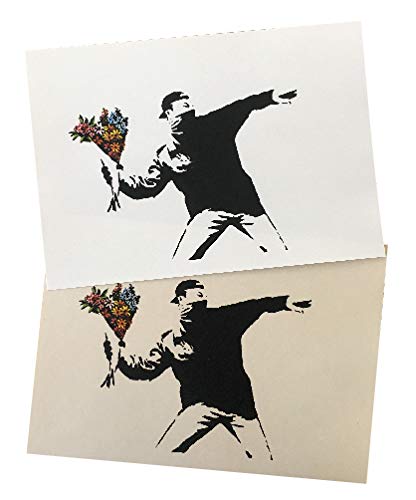 Amazon.co.jp: バンクシー BANKSY Love is in the Air デザイン