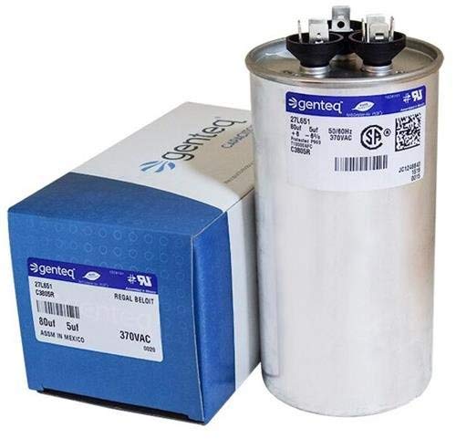 HC98JA081-80 + 5 uf MFD 370 Volt VAC - Payne Round Dual Run Capacitor Upgrade