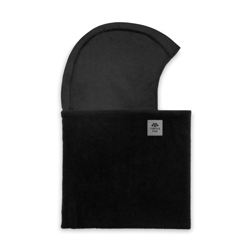 Turtle Fur Chelonia 150 Fleece Shellaclava Balaclava with Attached Neck Warmer, Black