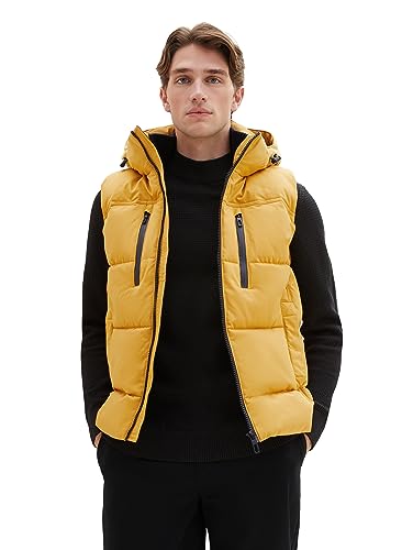 Chaleco para hombre Tom Tailor ropa de abrigo ligera sin mangas con bolsillos con cremallera