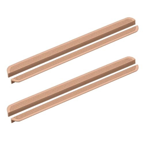 Image of VEZEL Aluminium Wardrobe Handle - Modern Cabinet Pull for Wardrobe, Drawer & Cabinet Furniture, PVD Rose Gold, 900mm - Pack of 4-| 3 Years Warranty |