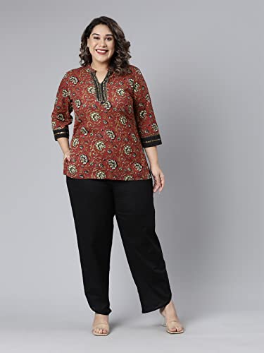 Image of GO COLORS Women Mid Rise Cotton Dhoti Pant