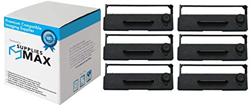 SuppliesMAX Compatible Replacement for CTM-290/CTM-390/M290/TM-290/TM-295/TM-U295 Purple P.O.S. Printer Ribbons (6/PK) (ERC-27P-US)